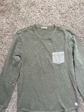 Marine Layer Vintage Heavy Slub Picket Long Sleeve Tee